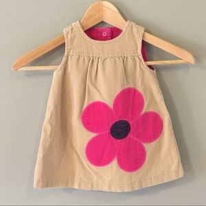 MINI BODEN corduroy flower dress